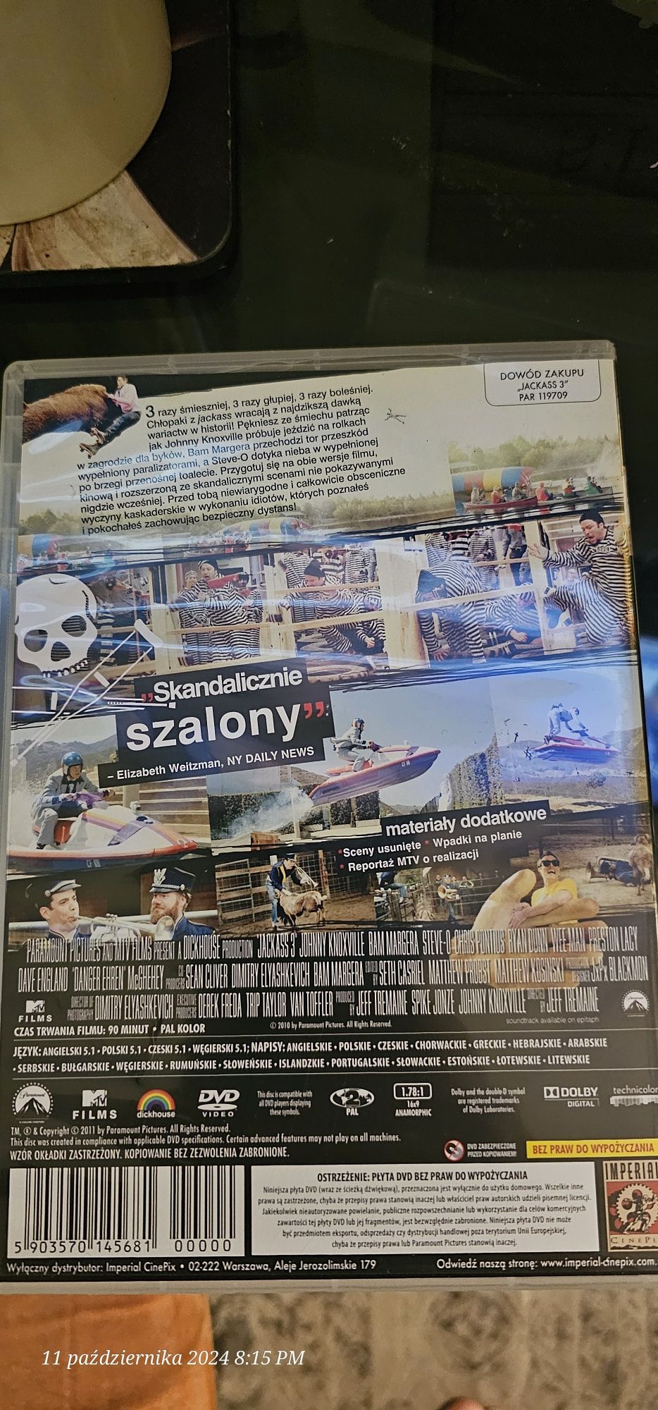 Film Jackass 3 dvd