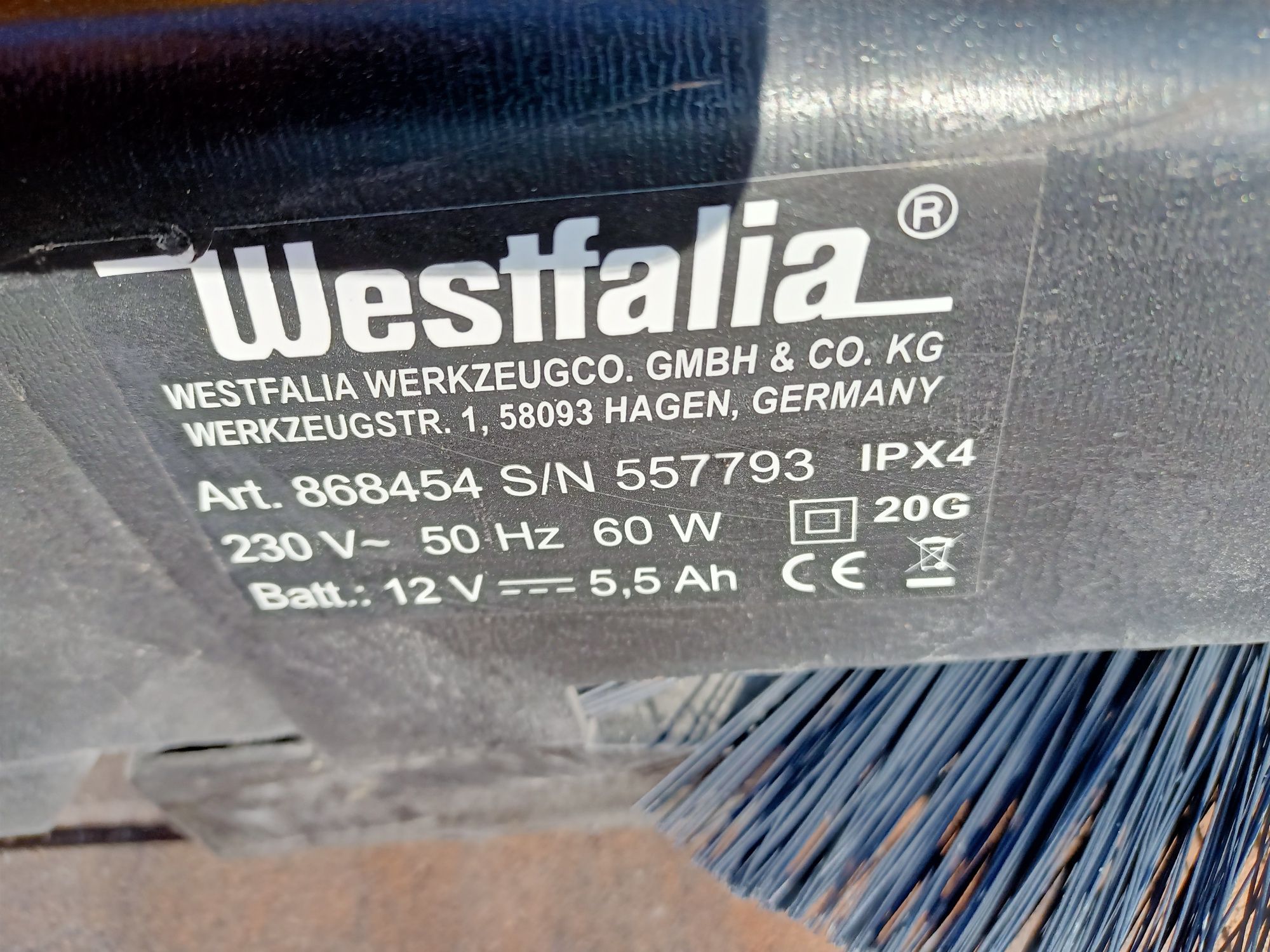 Zamiatarka akumulatorowa Westfalia 2w1