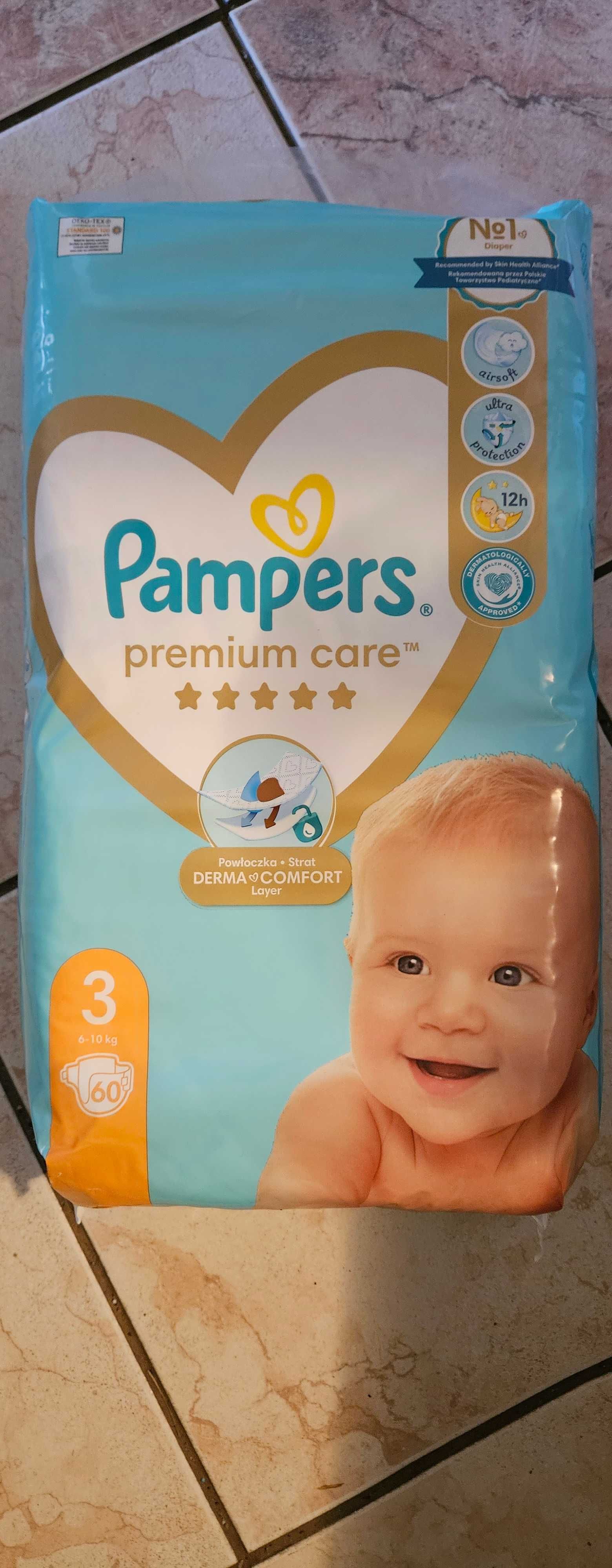 Pampers Premium rozmiar 3, 2x60 szt!