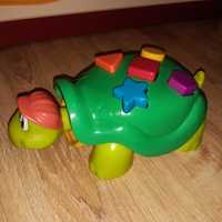 FISHER PRICE zółw kolory kształty żółwik zabawka