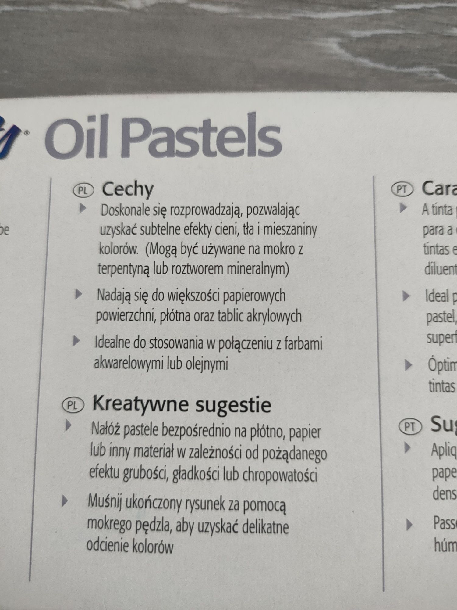 Pastele olejne - 25 sztuk