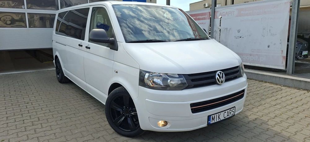 Volkswagen Transporter  2.0D Klima Alu 6 Miejsc Doka Bardzo Atrakcyjny Wygląd