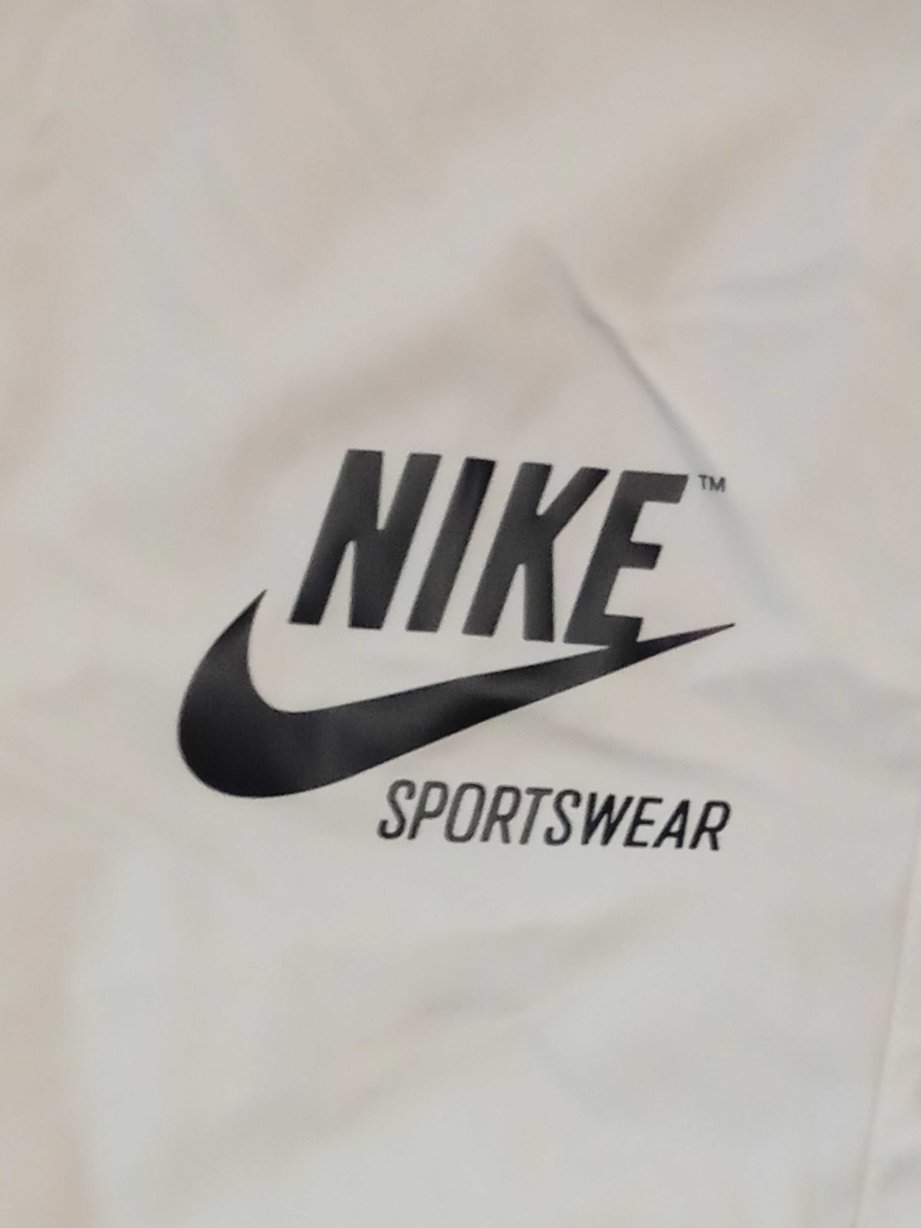 Nike - Białe elegancie, letnie, eleganckie spodnie, rozmiar L + Gratis