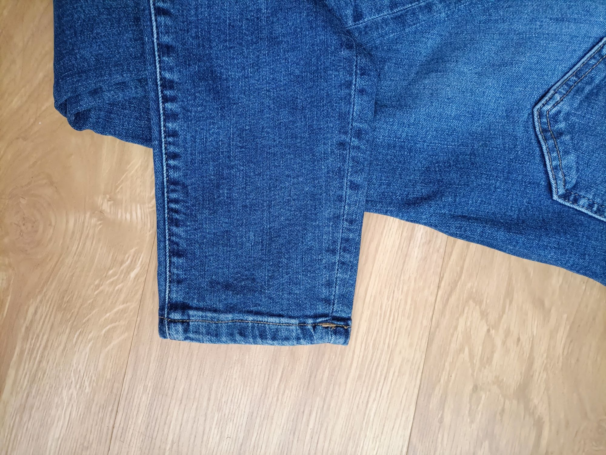 Granatowe spodnie dżinsy jeansy skinny rurki Big Star W26 L30 S/36