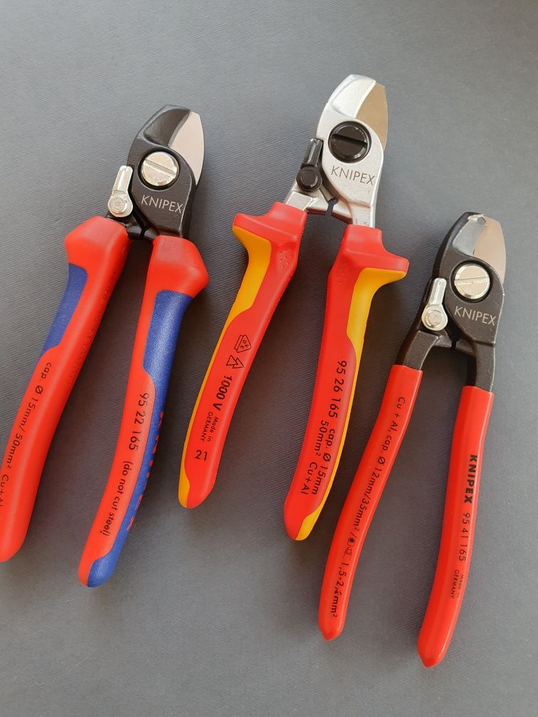 Кабелерез knipex. Ножницы для резки кабелей KNIPEX. 95 16 165.