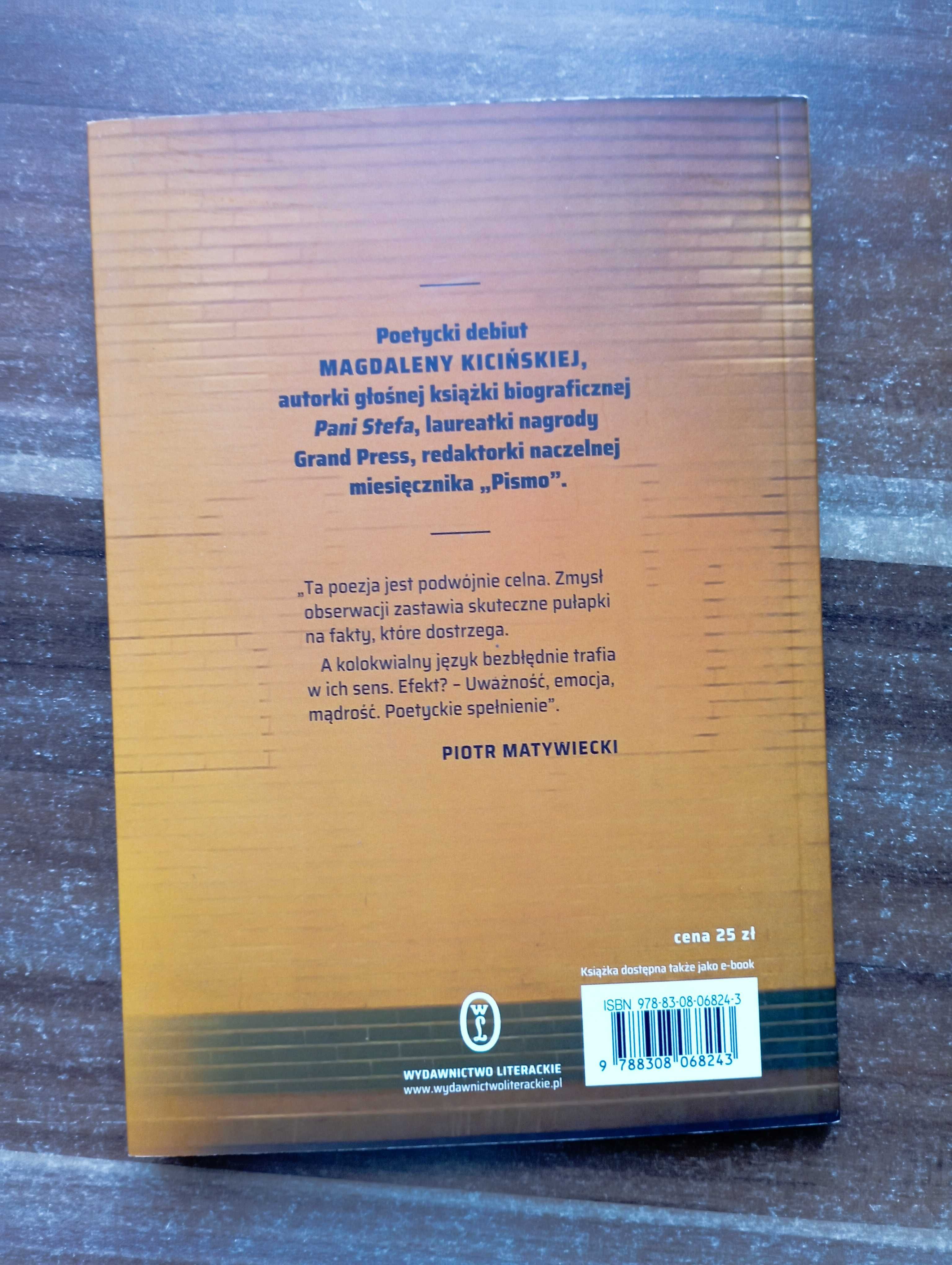 Środki transportu Magdalena Kicińska, wiersze