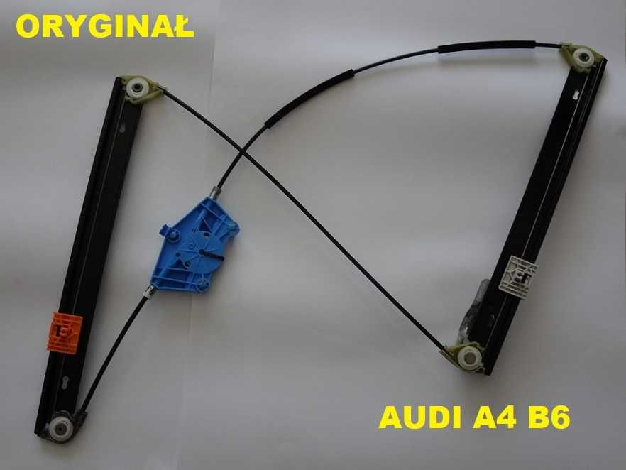 Podnośnik Mechanizm Szyby Audi A4 B6 Przód Lewy Oryginał 00-08 (1b2)