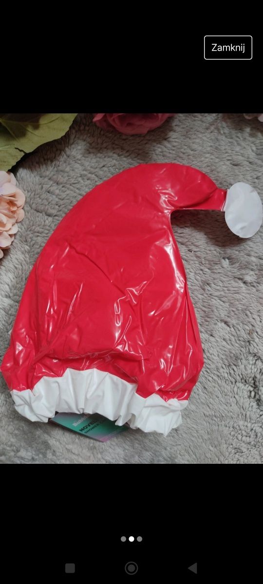 Nowe czepki kąpielowe Primark 4 sztuk czapki Mikołaja i
