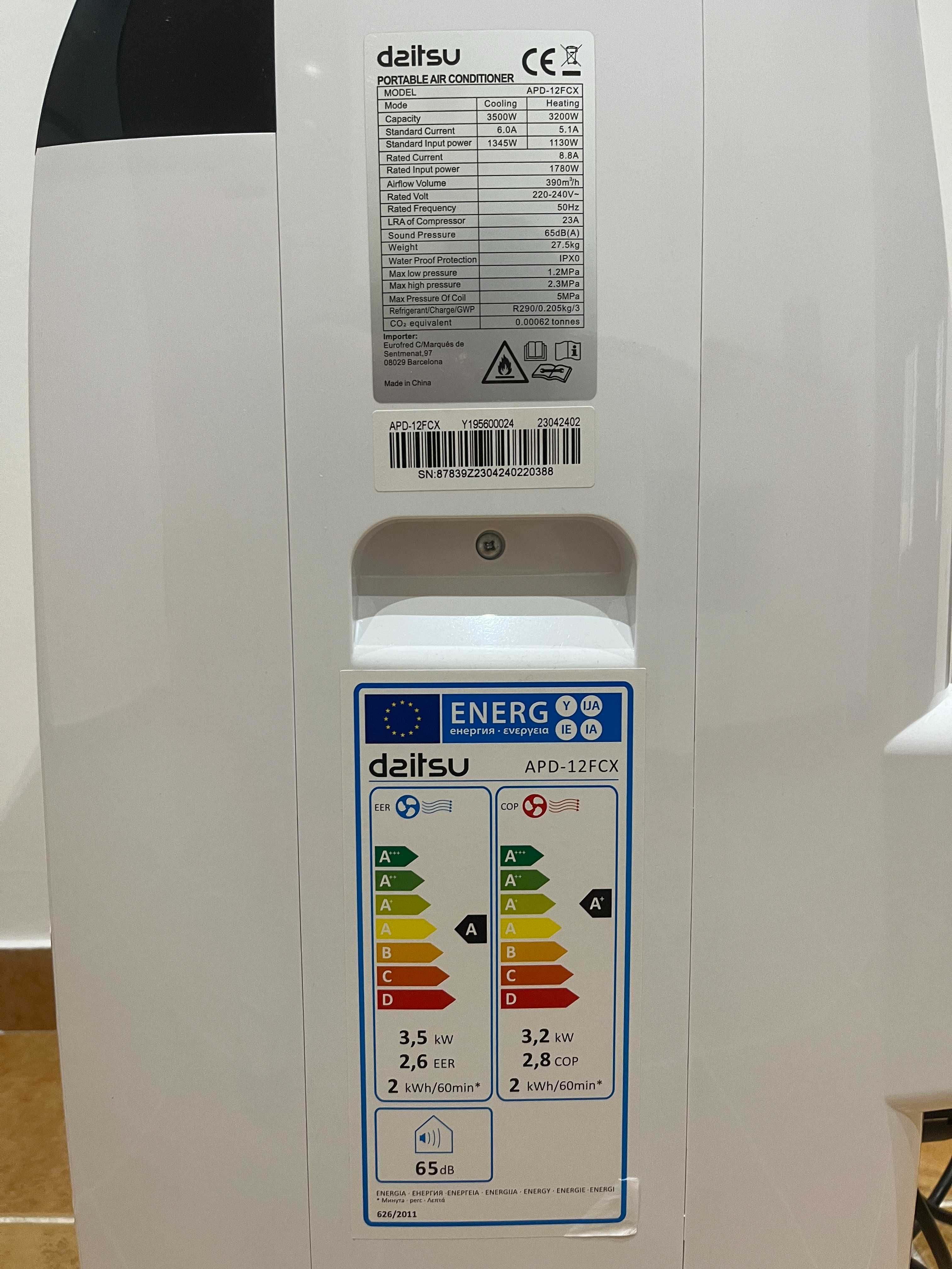 Ar Condicionado Portátil DAITSU (GARANTIA) - 12.000 BTU