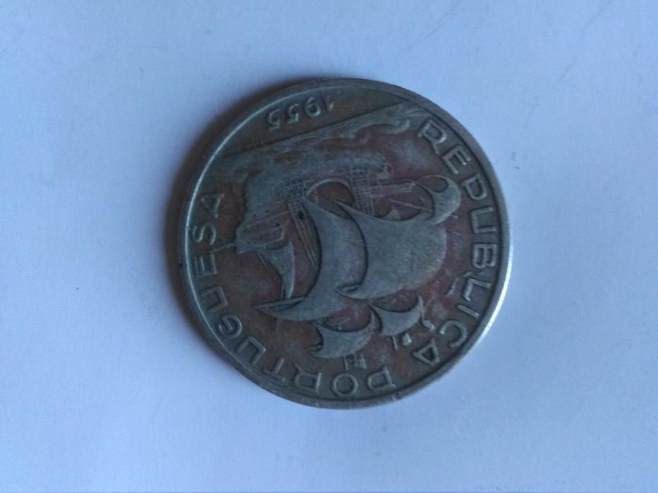 Moeda de 10 Escudos Republica Portuguesa de 1955