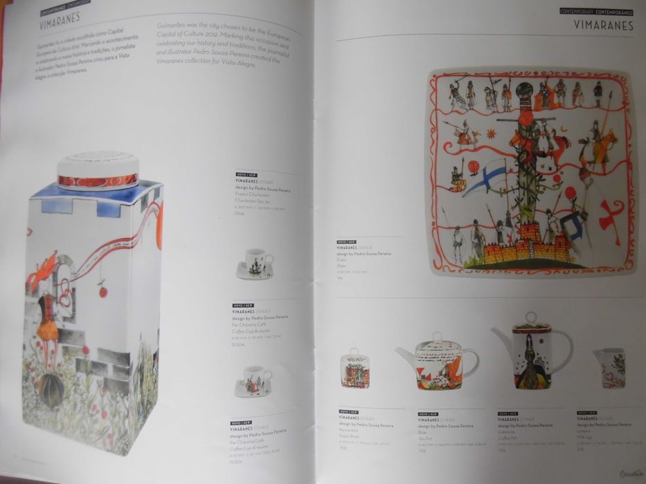 Catálogo de preços Vista Alegre 2011/2012 com as diversas marcas