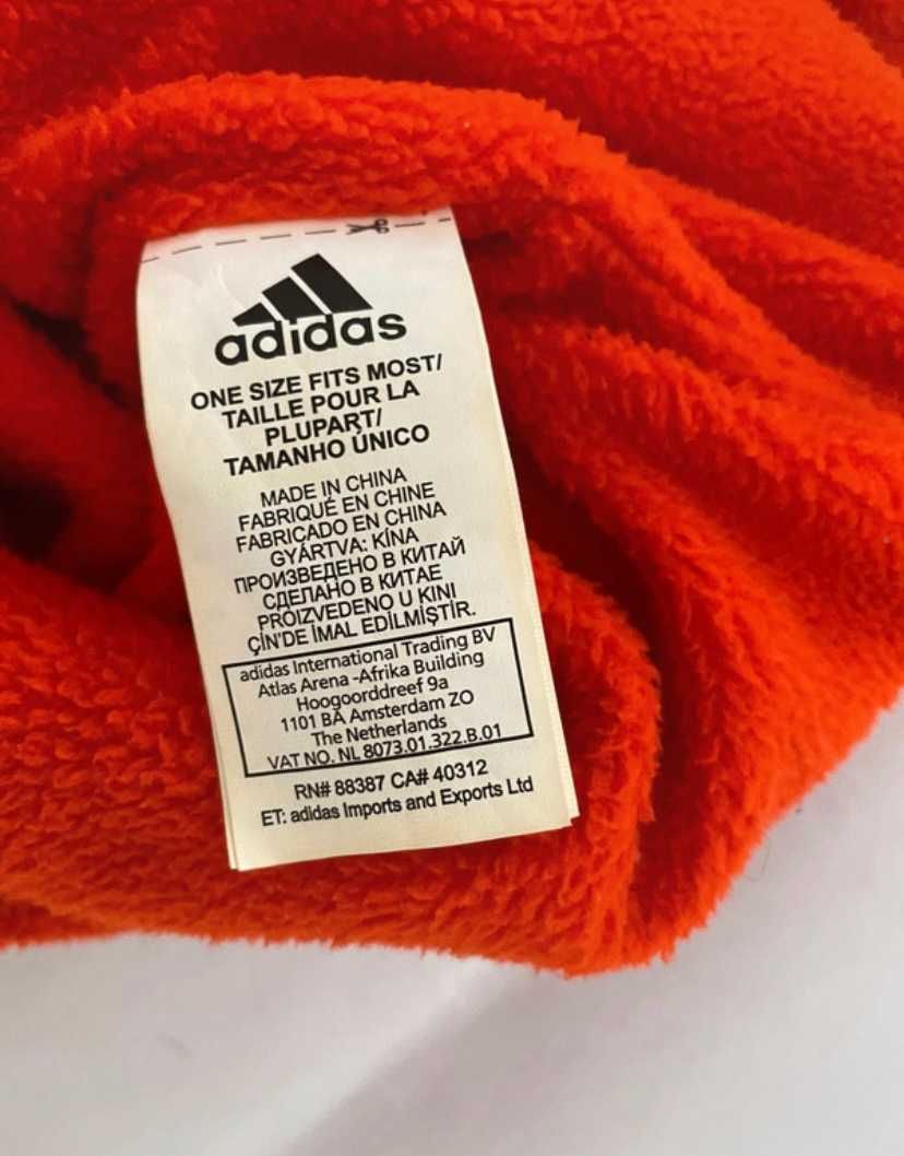 Czapka narciarska zimowa adidas pomarańczowa