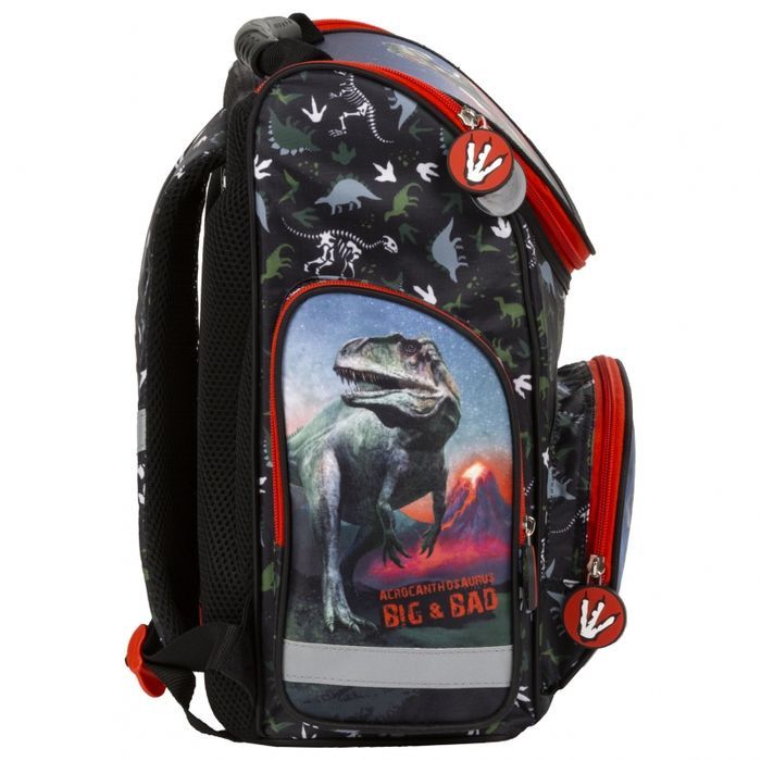tornister kasetonowy ergonomiczny dinozaur derform