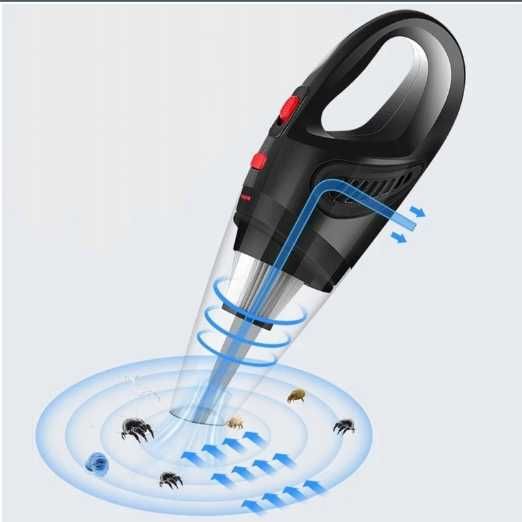 Odkurzacz Samochodowy Mocny 120W Bezworkowy Ręczny Filtr