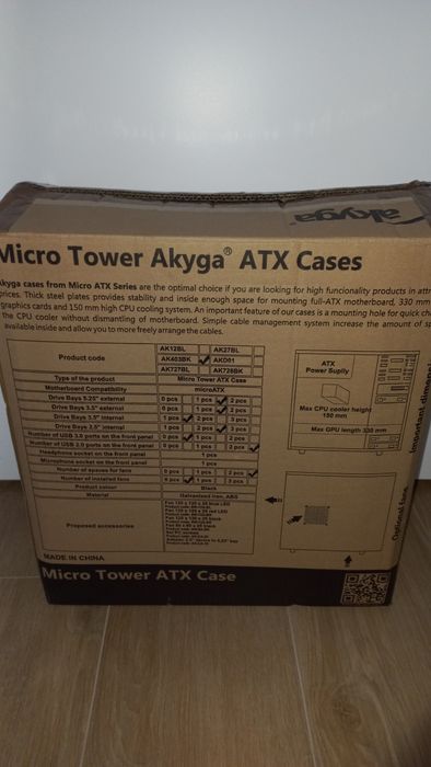 Komputer stacjonarny Akyga Micro Tower ATX