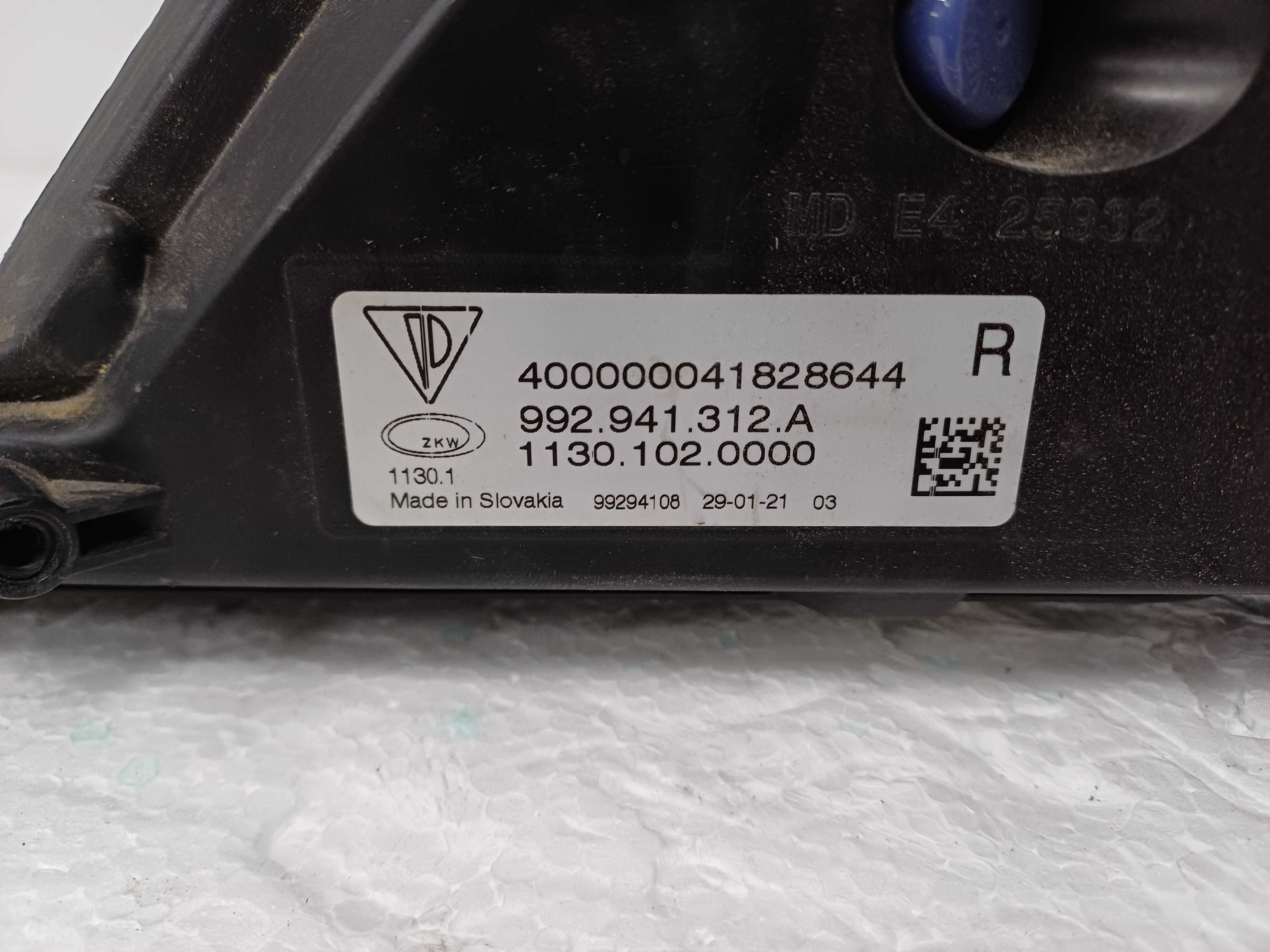 lampa porsche 911 drl led prawa 992.941.312 lewa 992.941.311