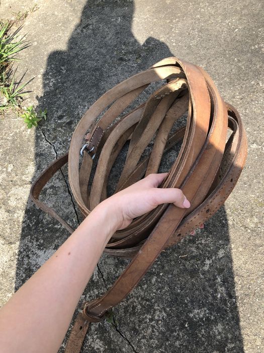 Wodze-lyca skórzane dla konia