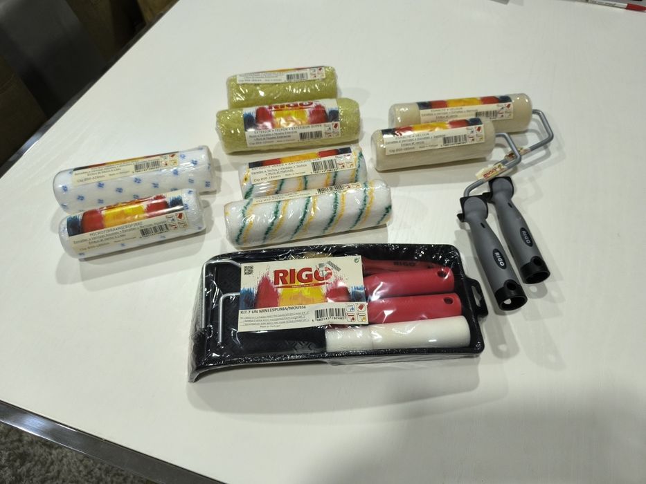 Rolos de Pintura RIGO Novos – Vários (Microfibra, Antigota, Exterior)
