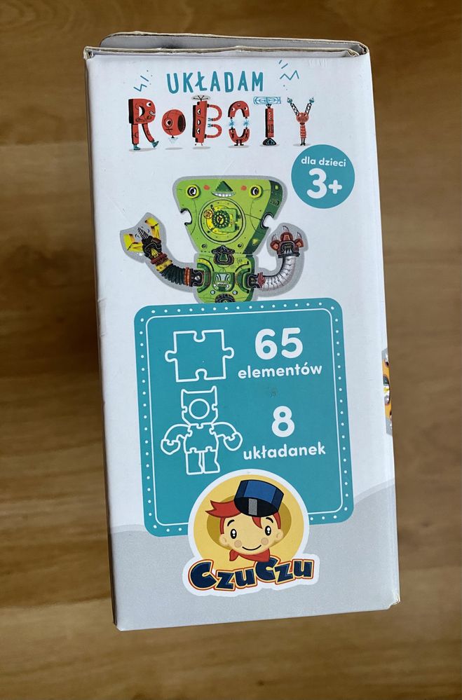 Czu Czu  puzzle Roboty NOWE 3+