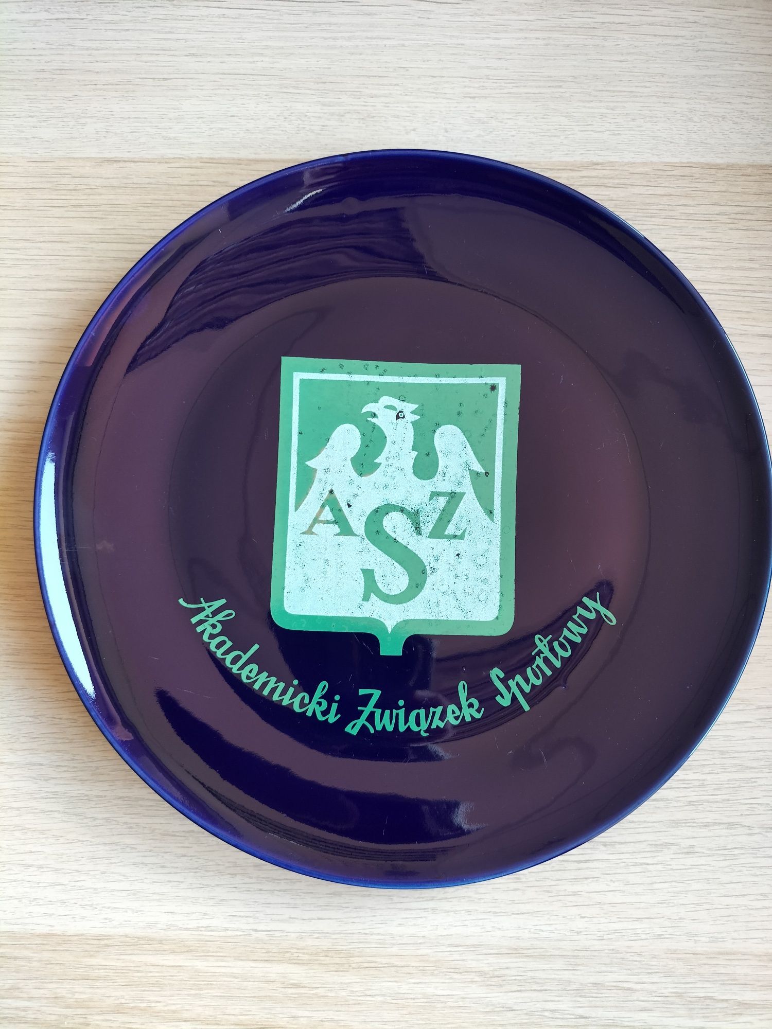 Pruszków porcelit talerz okolicznościowy AZS