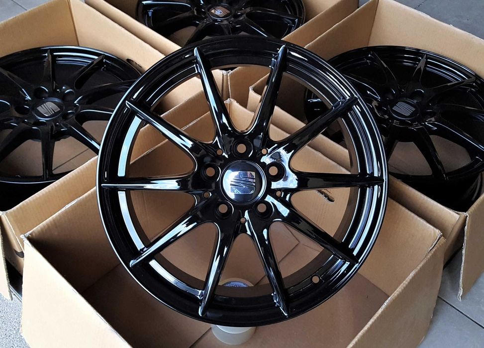 Alufelgi 17 5x112 Seat Leon Ateca Toledo Altea Audi A3 Czarne ! 261#