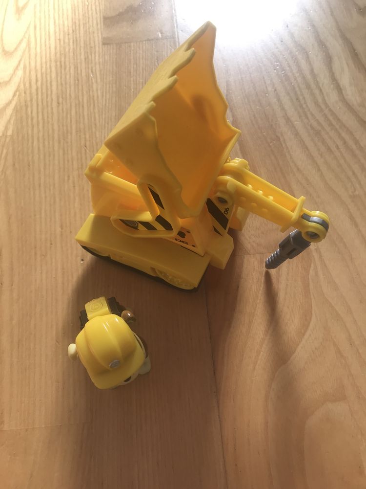 Pojazd buldożer koparka i figurka Rubble Psi patrol Spin Master Nowa