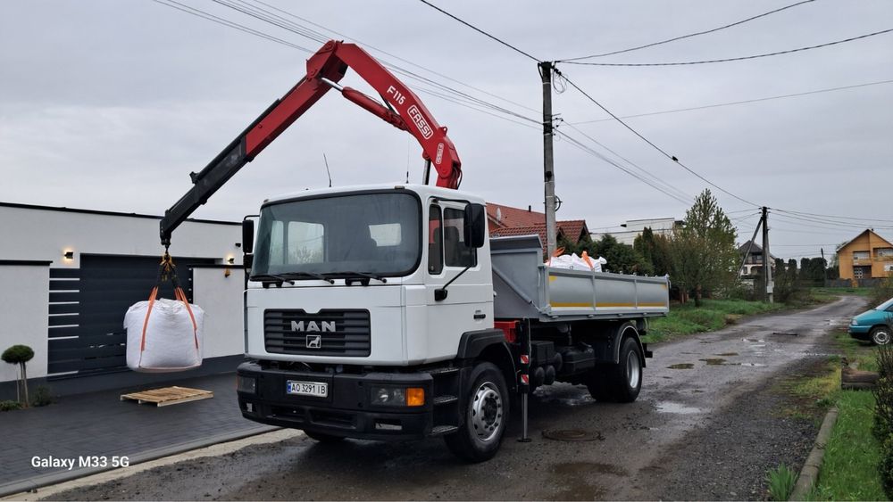 Продам МАН 18224 самоскид маніпулятор