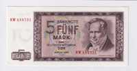 1964r. - Niemcy - 5 Marek - Zestaw 3 Banknotów, KOLEJNE NUMERY W SERII