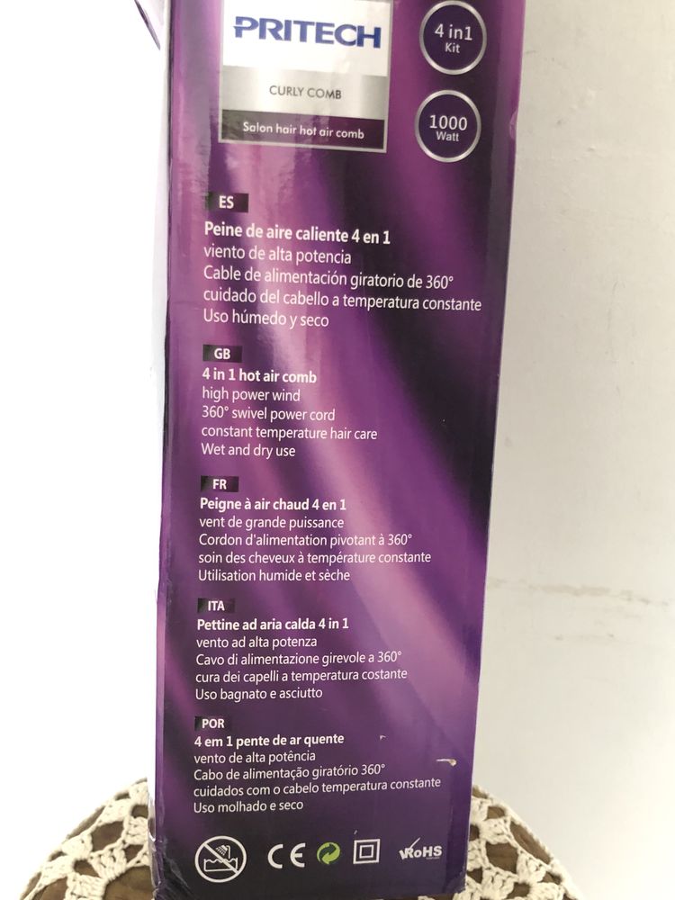 Conjunto de secador de cabelo e seus acessórios