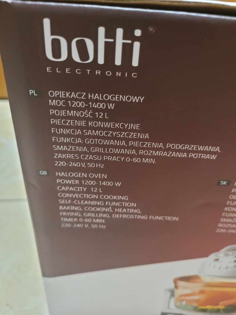 Botti opiekacz halogenowy kombiwar clark khc-615