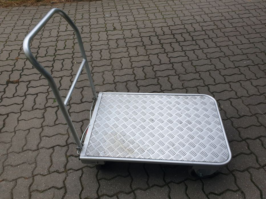 Wózek transportowy platformowy , aluminiowy  , magazynowy