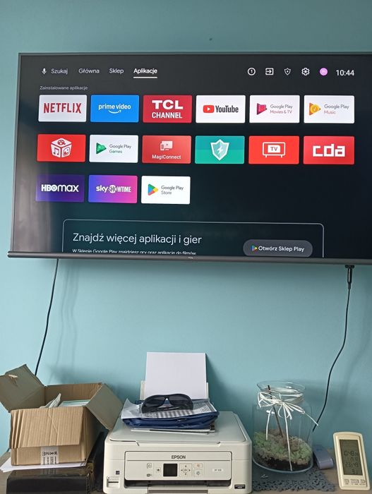TV  TCL 55 cali, antena i uchwyt w zestawie