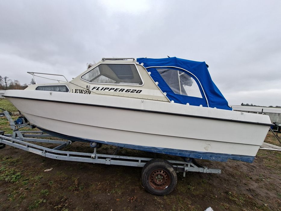 Łódka łódź kabinowa flipper 620 zlew Kuchenka duży poklad