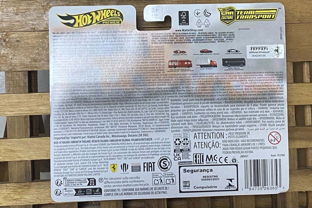 Hot Wheels Ferrari Team Transport