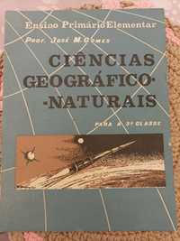 Livro Antigo "Ciências Geográfico-Naturais"