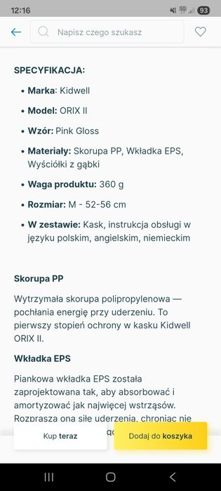Kask ochronny Kidwell