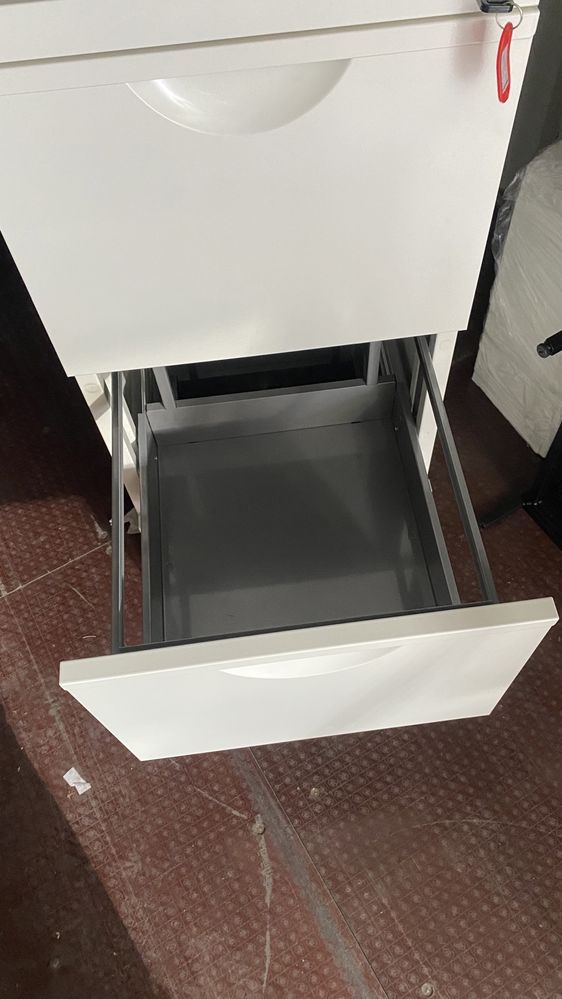 IKEA ERIK szafka 41x104 cm, biała