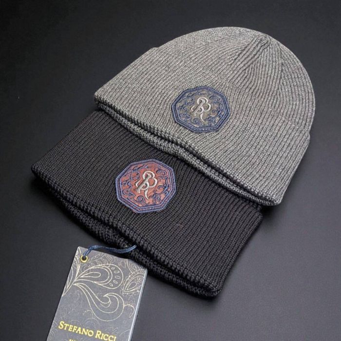 Шапка Stefano Ricci чоловіча бавовняна шапка стефано річчі чоловіча