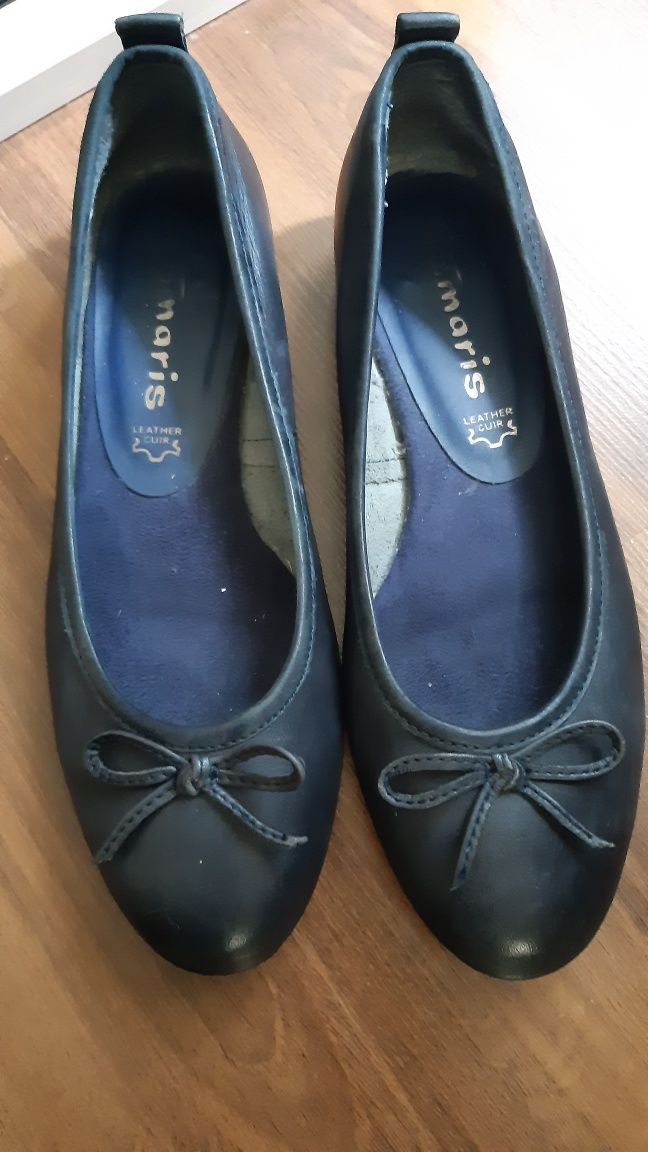 Baleriny ze skóry Tamaris rozm 36 jak nowe