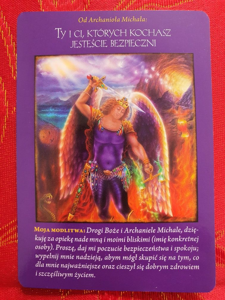 Karty Doreen Virtue Archanioła Michała Oryginaln duże Wyrocznia Oracle