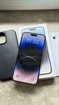 iPhone 14 Pro Max 128gb silver, faktura apple, etui apple.