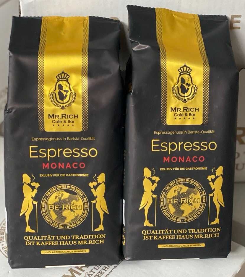 Кофе "Mr.Rich Espresso Monaco" (Эспрессо Монако)500гр.Зерно.Германия