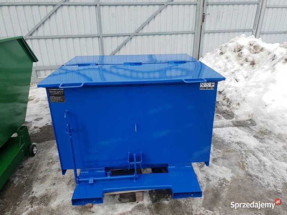 Aluminium,Złom,Szkło,WórGruz -Samowyładowcza Koleba PMUC1000L kontener