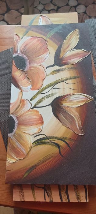 Obraz tryptyk na drewnie