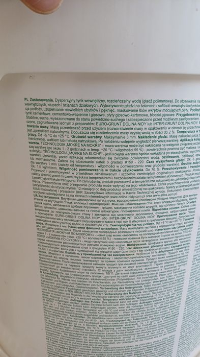 Gotowa gładź Dolina Nidy