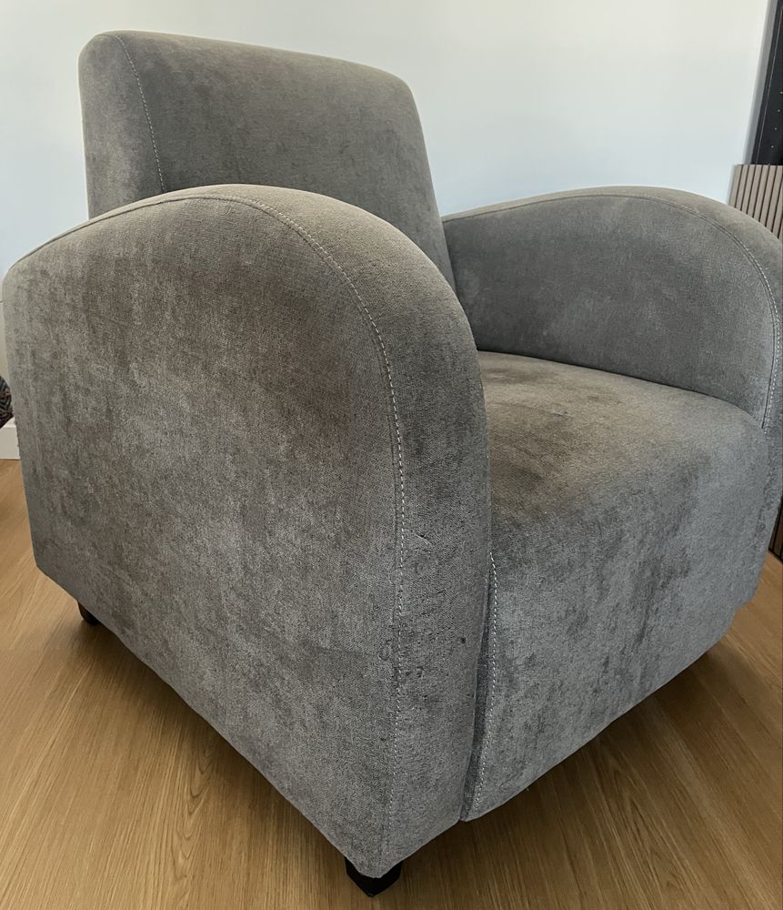 Poltrona / Cadeirão Gato Preto – Cinzento, Estilo Contemporâneo
