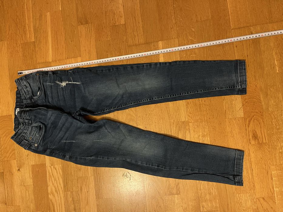 Jeansy 140 jak nowe 2 pary