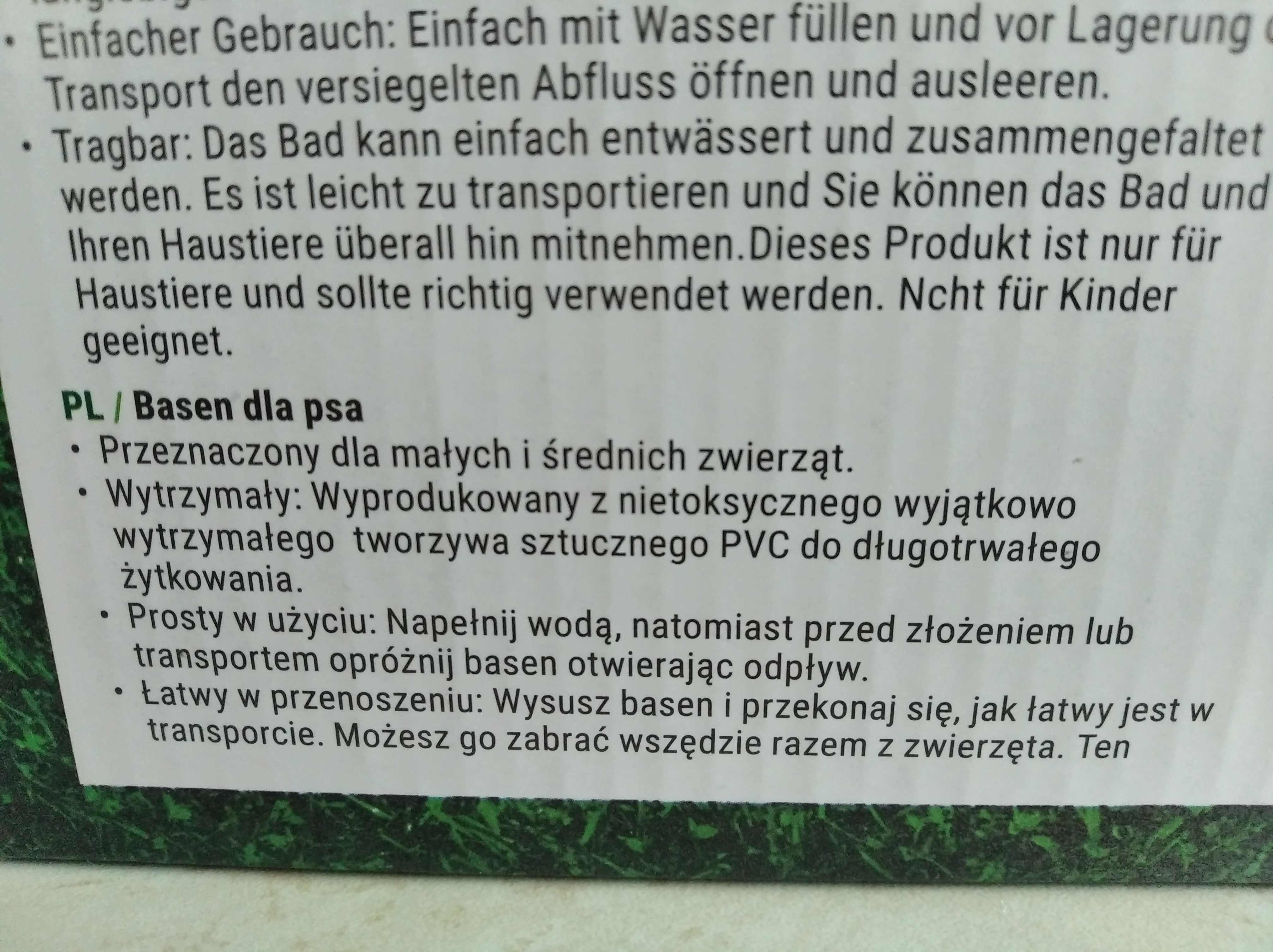 OKAZJA Basen dla psa kojec legowisko 120x30 CZERWONY Wysyłam