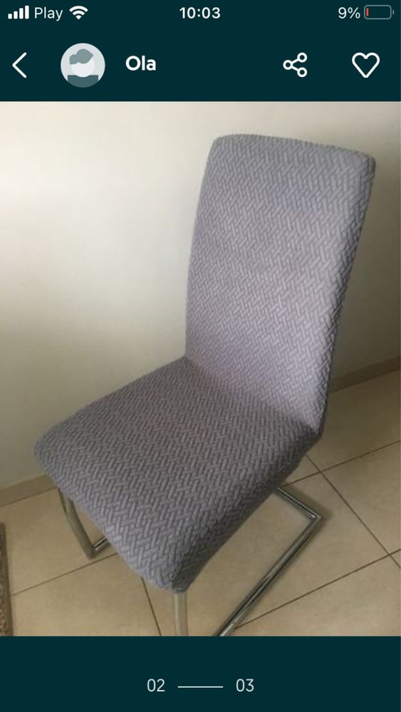 Pokrowce na krzesła elastyczne zakardowe