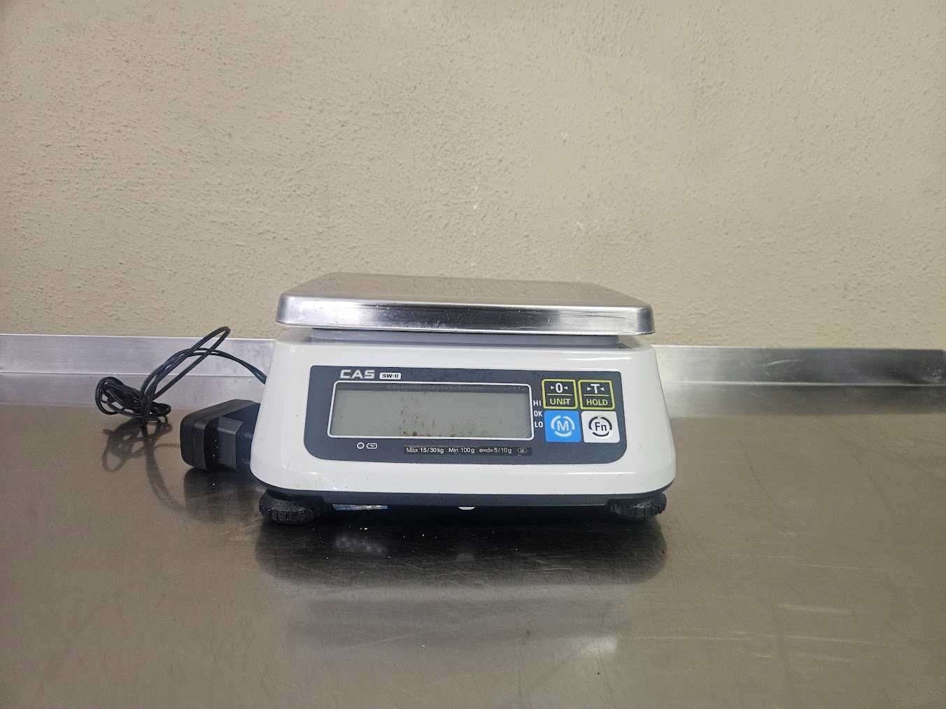 Waga gastronomiczna CAS SW-II 15/30 kg z zasilaczem | Precyzyjna